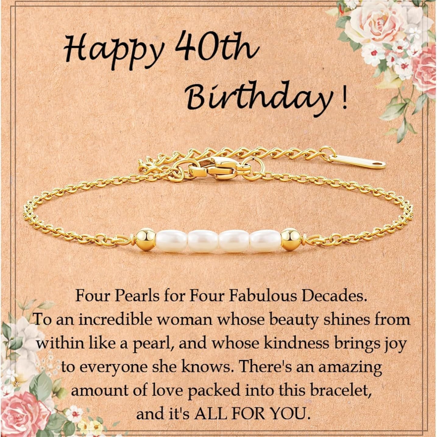 Sweet Geometric Pearl Stainless Steel Bracelet for Women