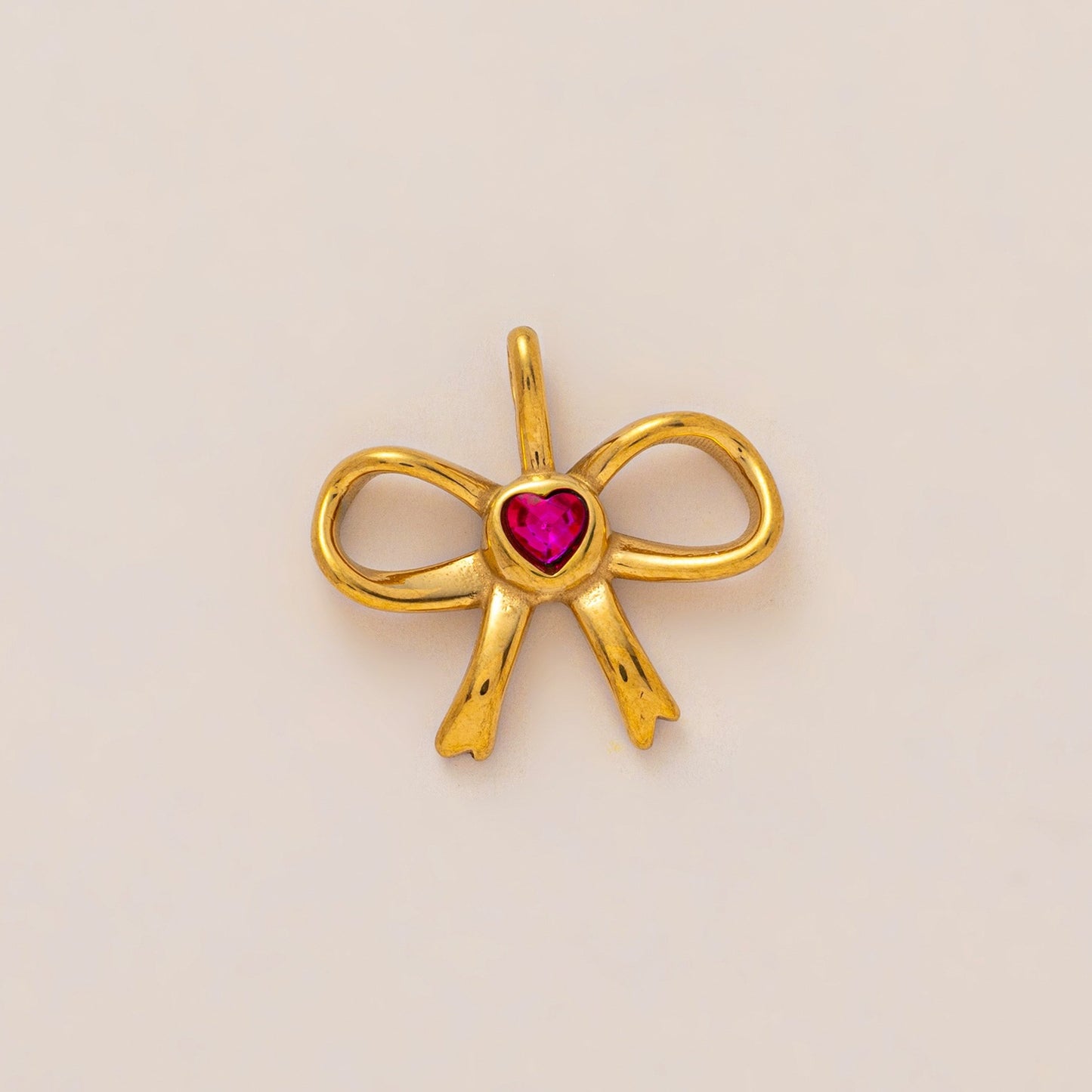 Vintage 18K Gold Plated Stainless Steel Animal Flower Charm Bar