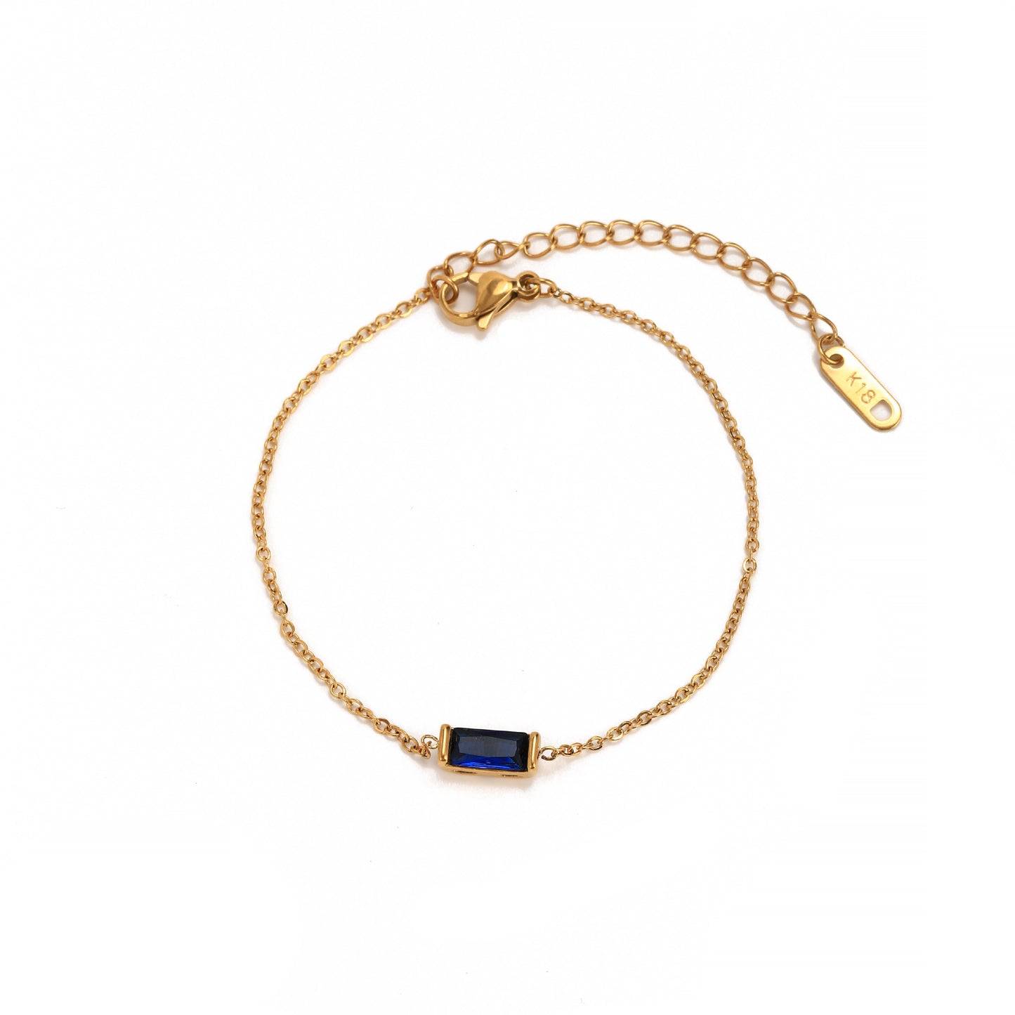 Collana Geometrica Placcata in Acciaio al Titanio con Zirconia Cubica Pietra Portafortuna Unisex