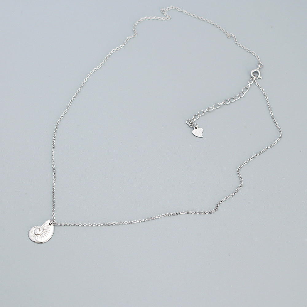 Collana pendente geometrica minimalista per donna e uomo in argento sterling 925 con finitura placcata su catena O