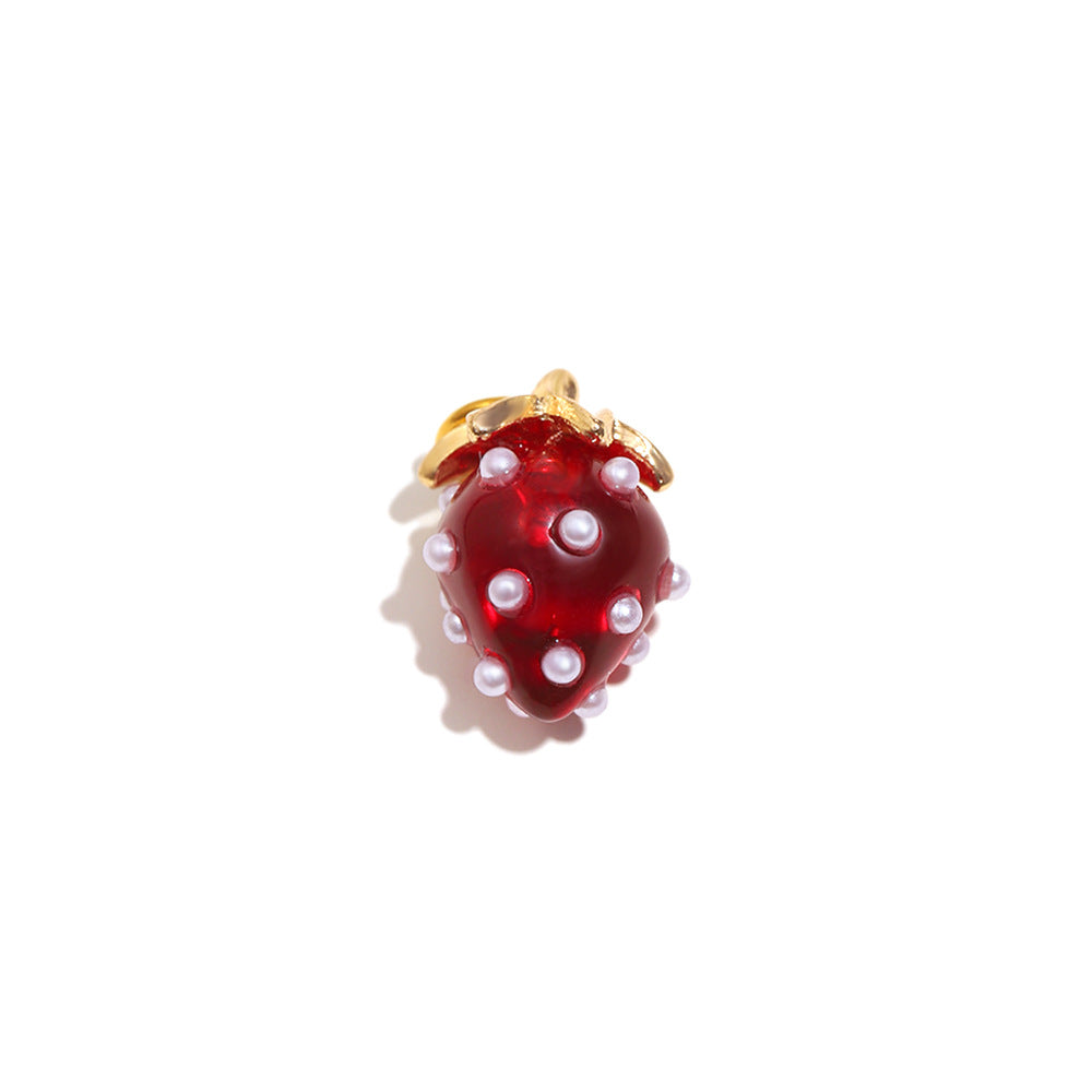 18K Gold Plated Stainless Steel Fruit Charm Bar