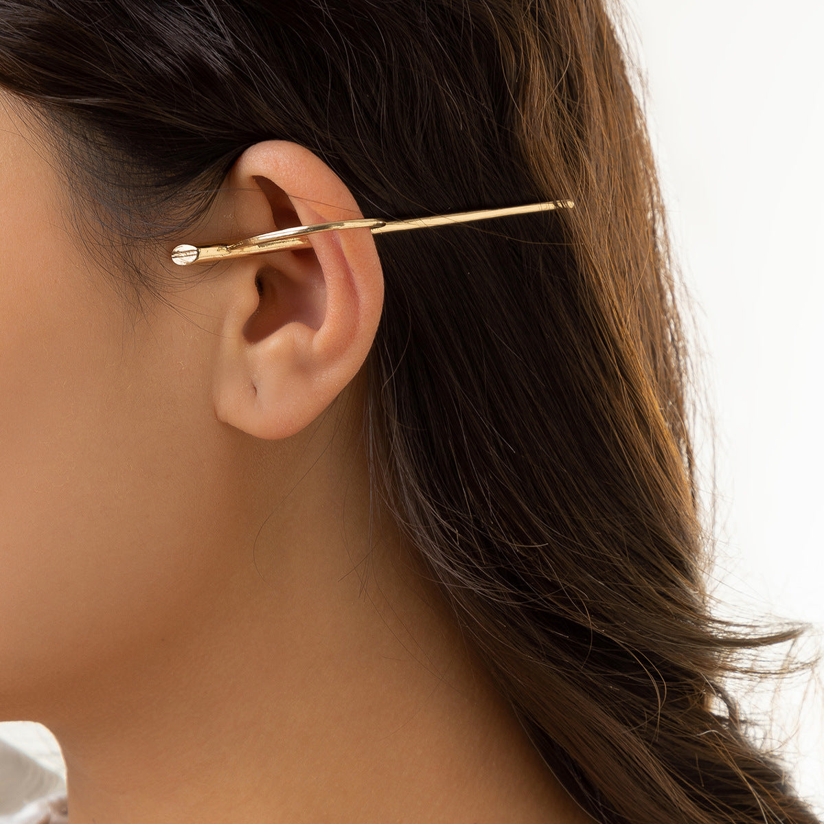 Minimalist Hip-hop Geometric Alloy Plated Earrings for Women
