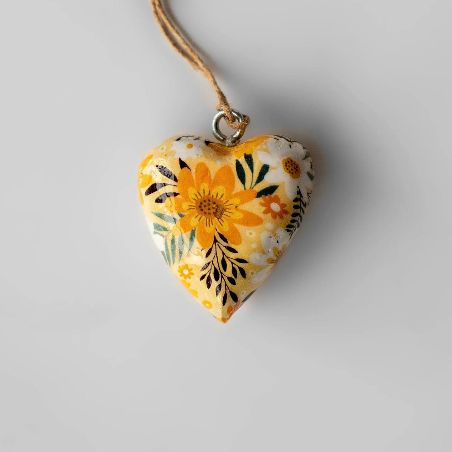 Minimalist Luxury Heart Plant Stainless Steel Plated Pendant Necklace 18K Gold