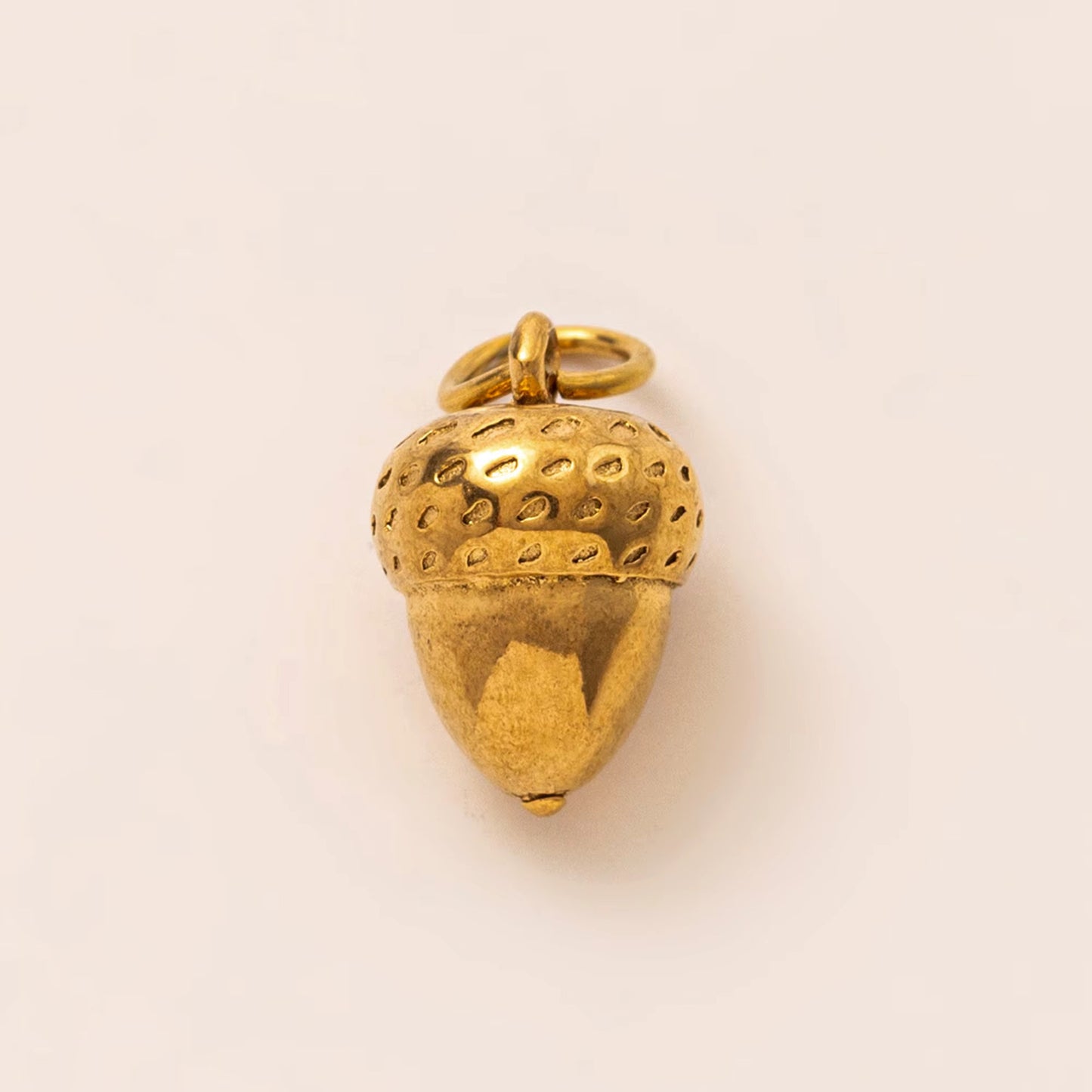 Vintage 18K Gold Plated Stainless Steel Geometric Floral Charm Bar