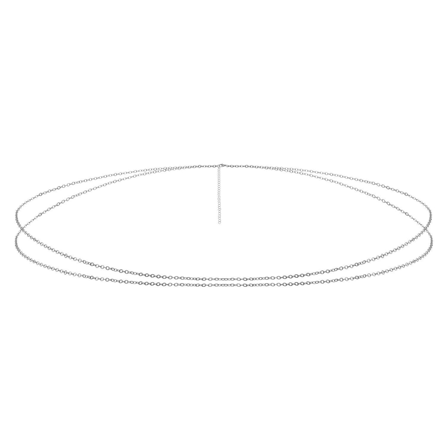 Geometric Double Layer Metal Body Chain for Women