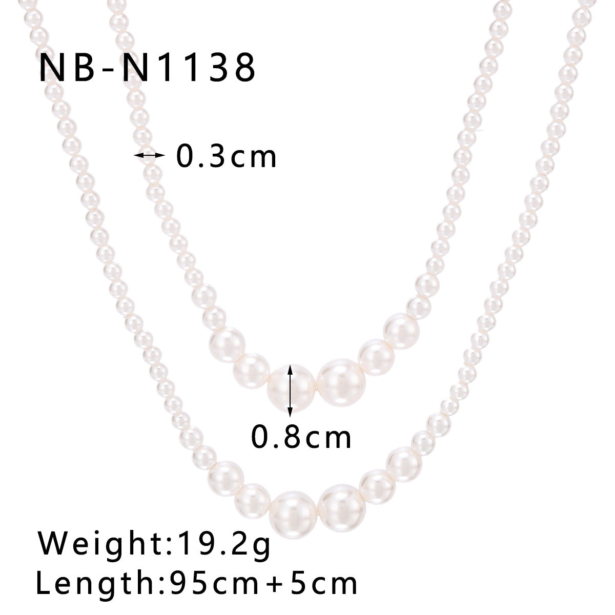 Collana da donna multistrato minimalista geometrica con perle e acciaio inossidabile placcato oro
