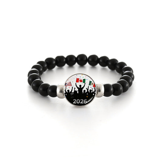 Pulsera de cuentas de cristal geométrico Joyería de moda unisex