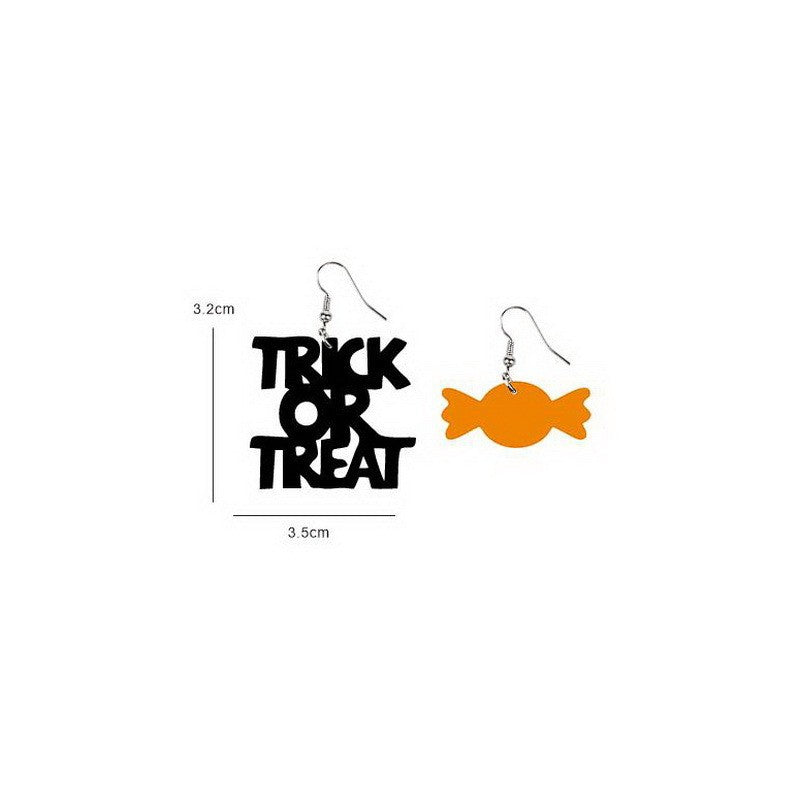 Orecchini di Halloween Goth Gotici Acrilici Pipistrello Occhio Zucca Ragnatela Fantasma Boo Teschio Gatto Nero