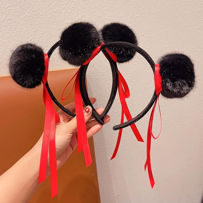 Linda Diadema Infantil con Ribete Floral y Forma Geométrica de Tela para Niñas de 6 a 10 Años