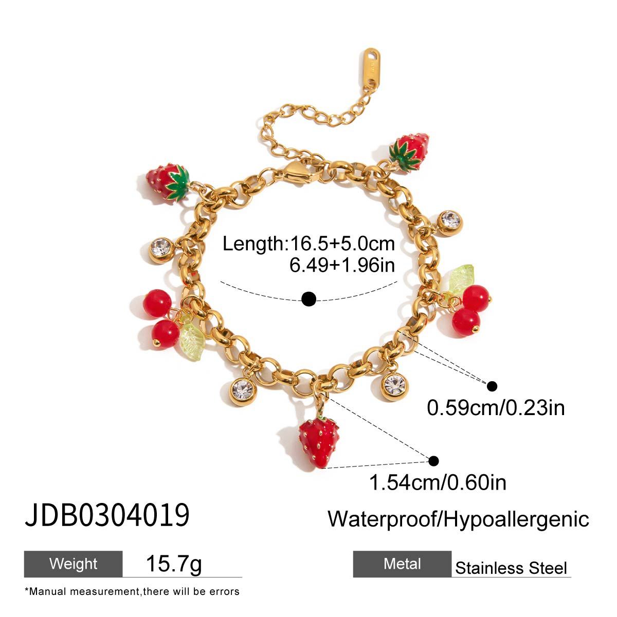 Geometric Heart Stainless Steel Plated Pearl Bracelet for Women