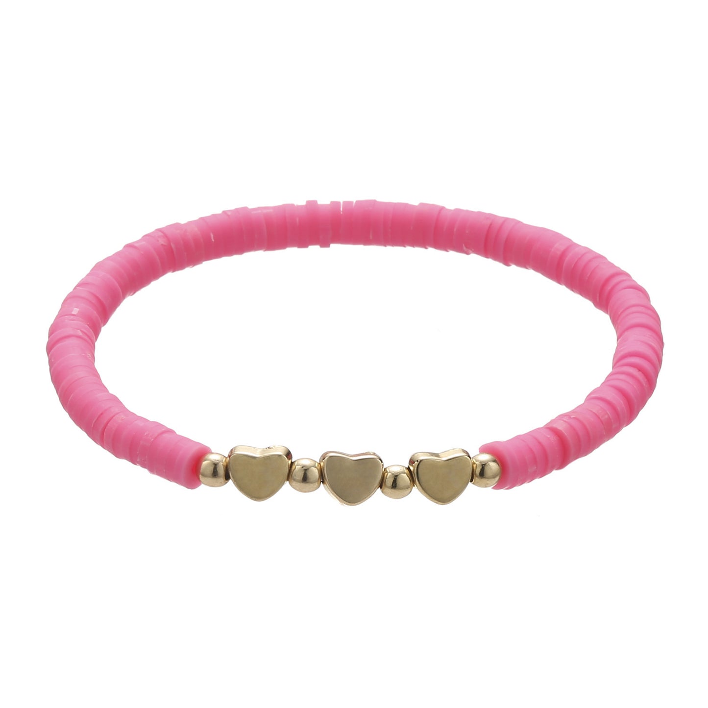 Handmade Heart Shaped Resin Bracelet Unisex Colorful Slice Bangle with Music Note Elements