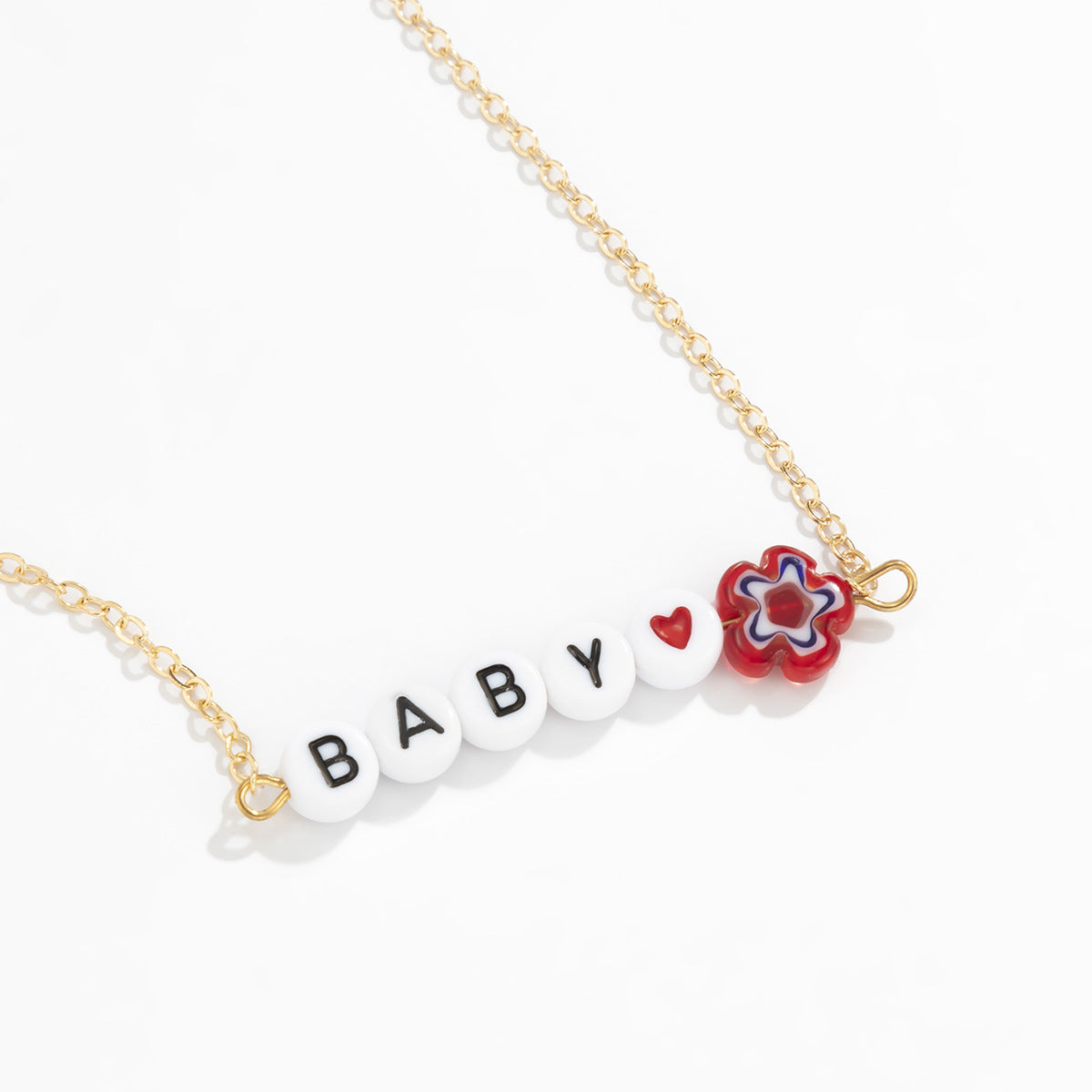 Minimalist Acrylic Floral Letter Body Chain for Women