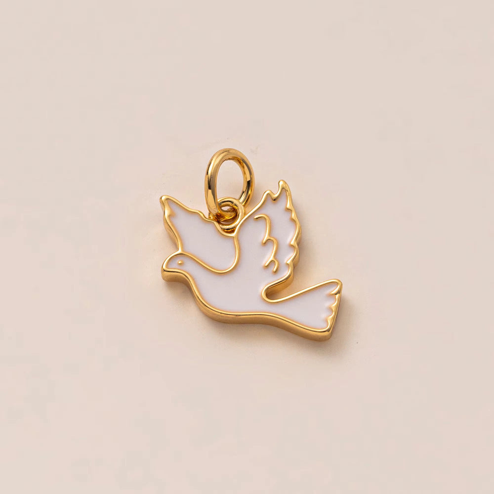 Minimalist Luxury 18K Gold Plated Brass Animal Pendant Necklace for Unisex