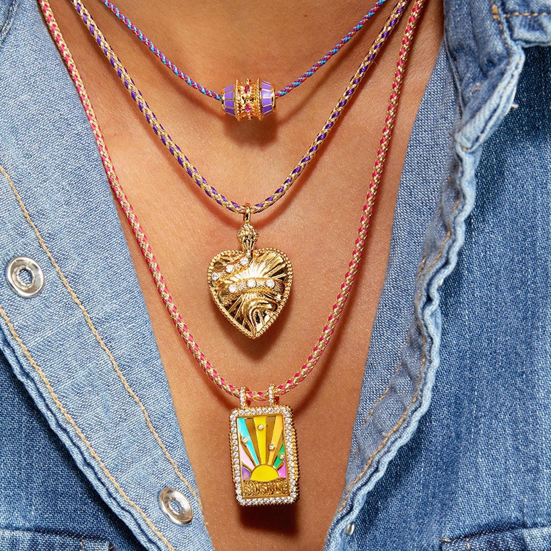 Collana con Pendente Vintage a Forma di Serpente da Donna con Intarsio di Zirconi su Catena in Rame Placcato