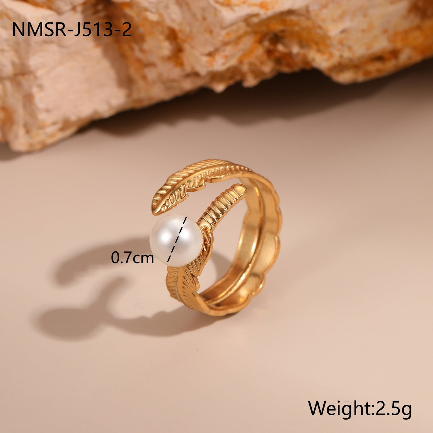 Minimalist Geometric Stainless Steel Ring with 18K Gold Plating Adjustable Open Band Elegant Luxury Women's Jewelry