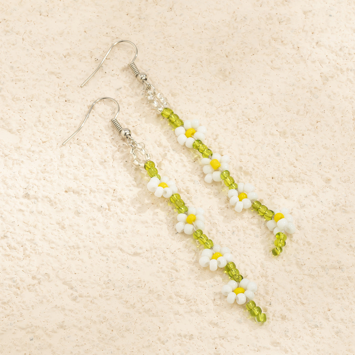 Bohemian Minimalist Floral Alloy Earrings for Women