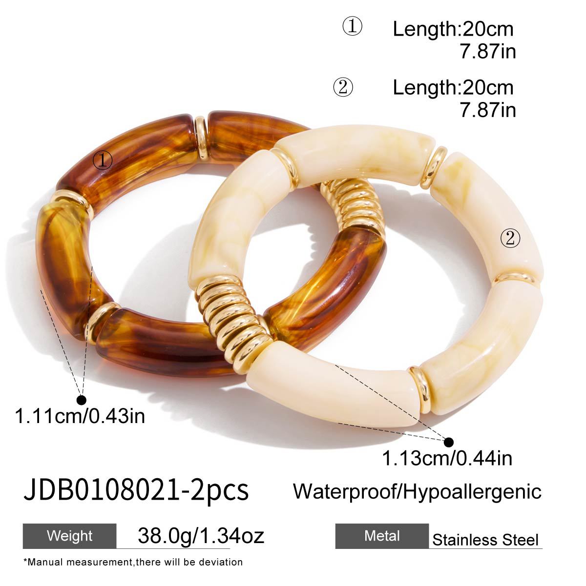 Bracciale minimalista in acciaio inossidabile placcato a forma di bambù da donna con un'elegante estetica autunno-inverno