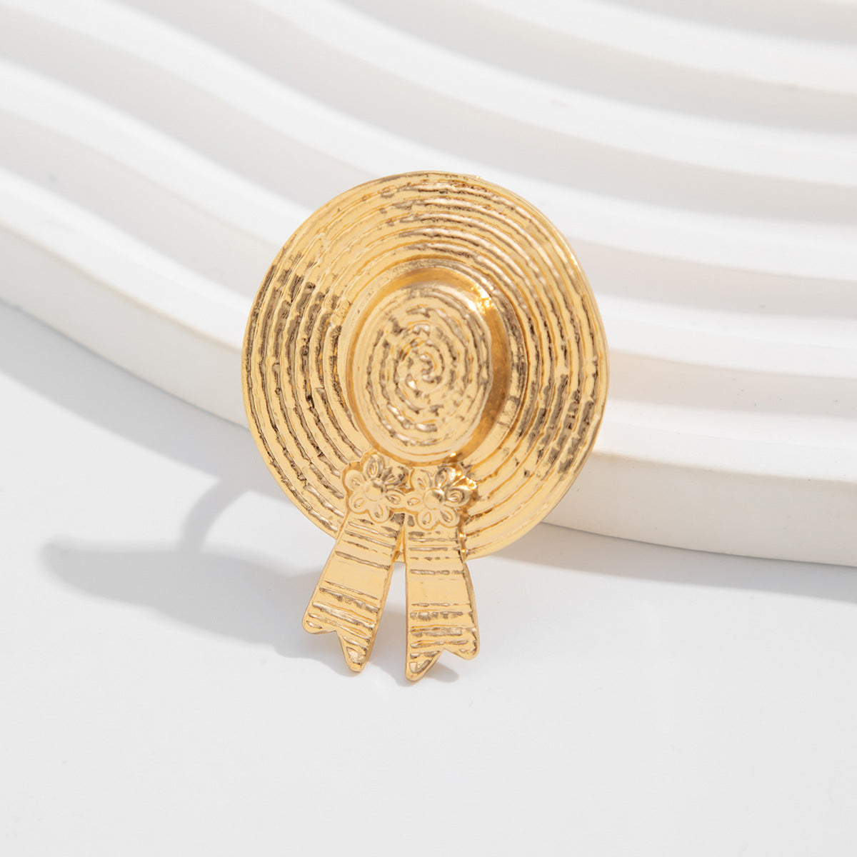 Unique Geometric Pearl-Style Statement Knuckle Ring with Plated Finish for Women