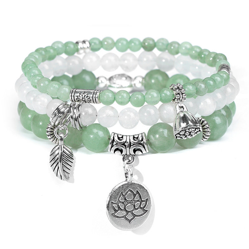 Bohemian Sweet Floral Agate Bracelet Unisex
