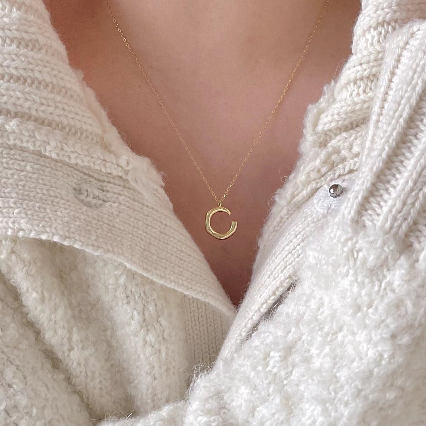 Collana geometrica a cuore placcata in argento sterling 925 da donna con catena a sfere