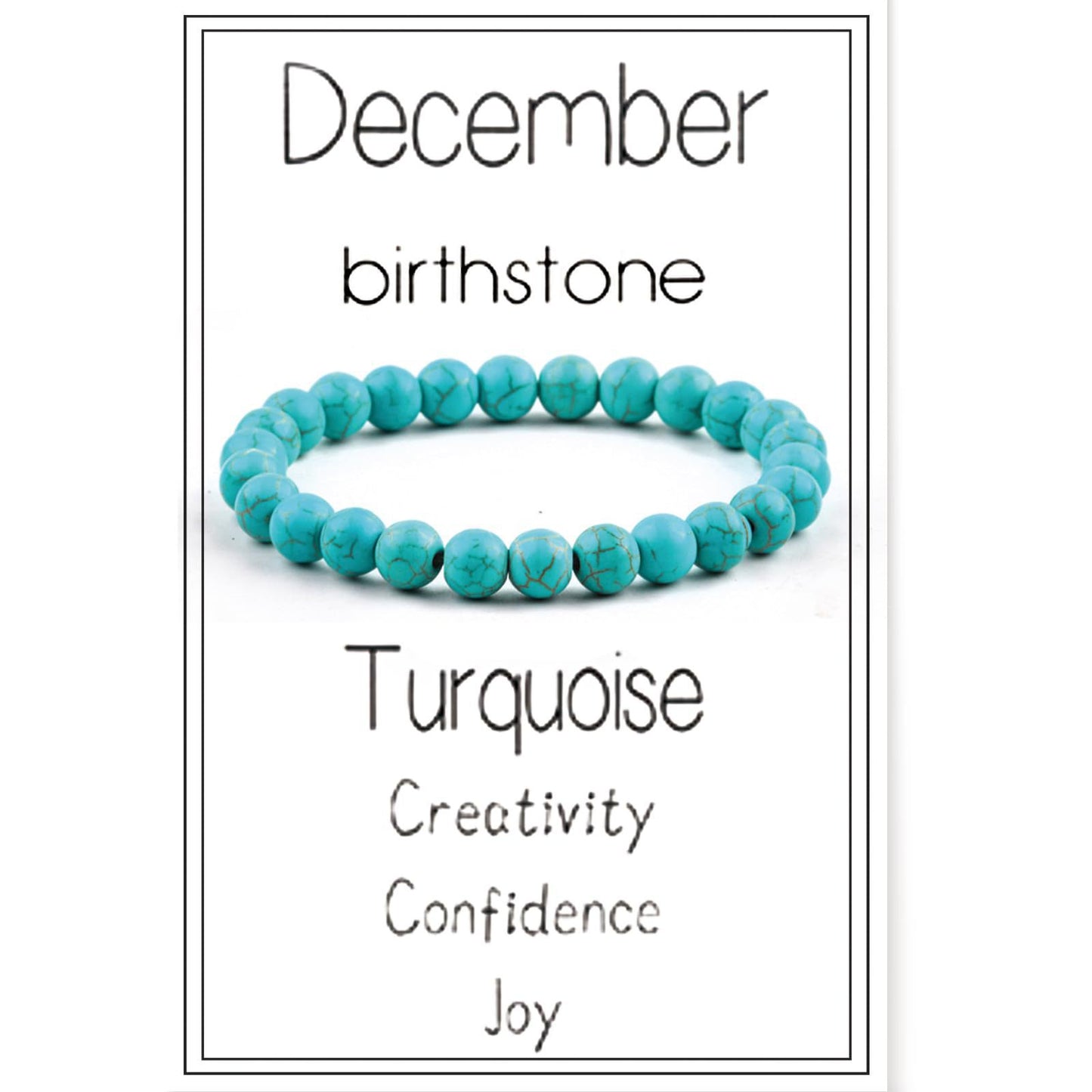 Minimalist Natural Stone Elastic Bracelet with Agate and Turquoise Beads Unisex Jewelry