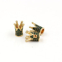 Plated Alloy Rhinestone Charm Bar