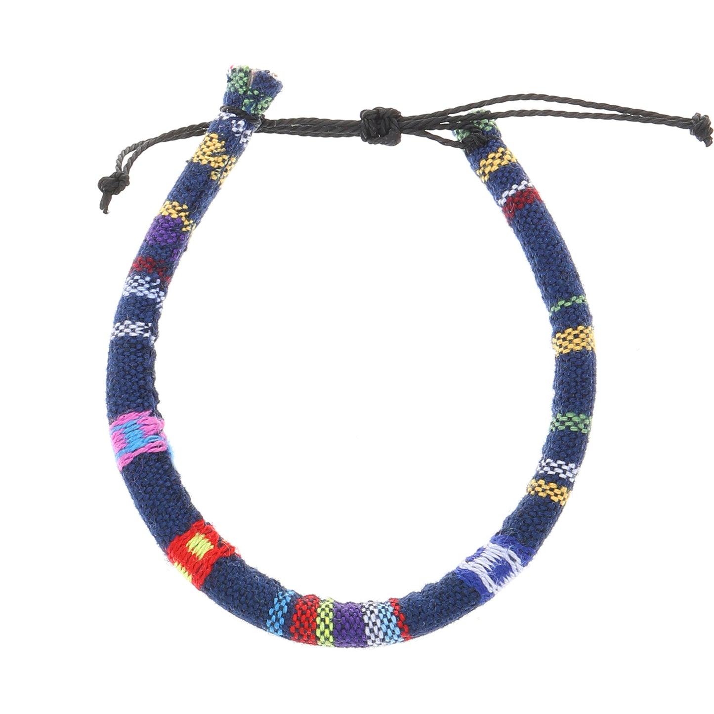Braccialetto dell'Amicizia Bohemien in Tessuto Intrecciato Gradiente Arcobaleno Unisex Fatto a Mano con Cordino Intrecciato
