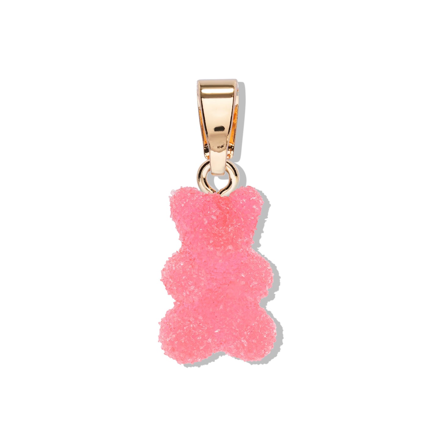 Colorful Resin Bear Charm Bar with Plated Finish for DIY Jewelry Making
