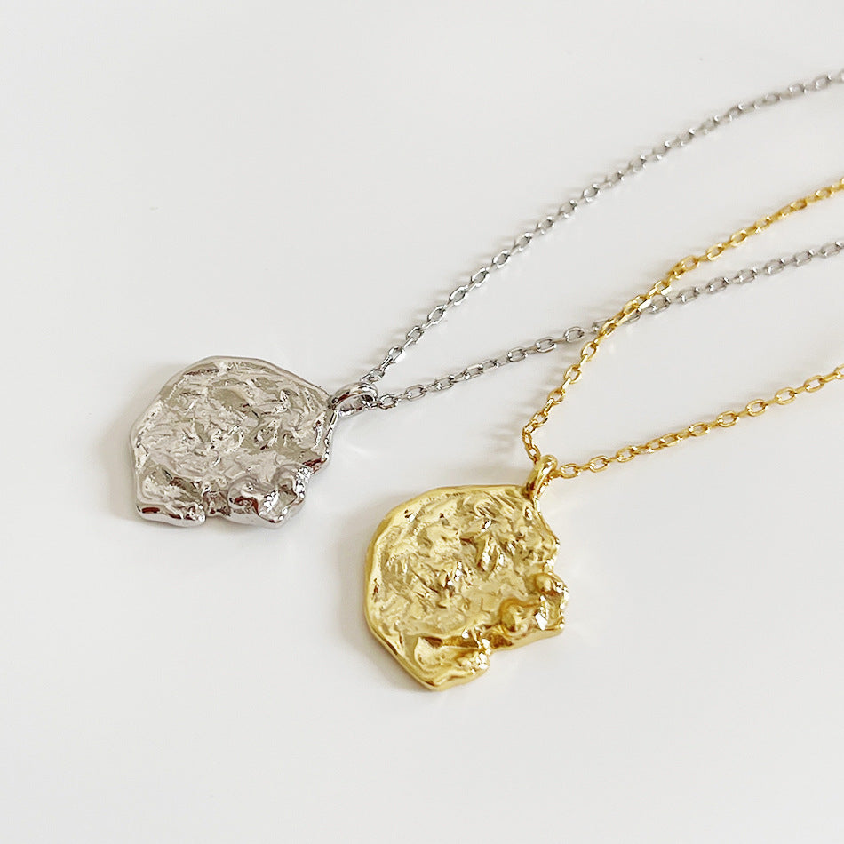 Collana Minimalista in Argento Sterling 925 con Maglie e Catena Cable