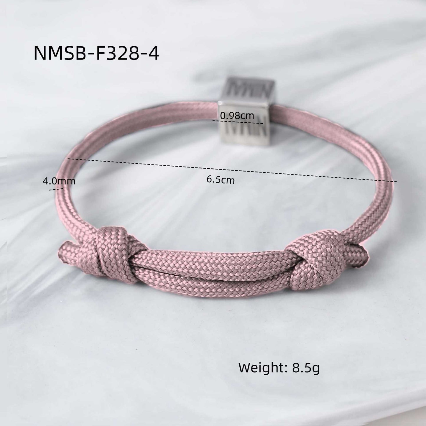 Bracciale Intrecciato Regolabile in Stile Ufficio alla Moda in Acciaio al Titanio con Finitura Galvanizzata da Donna