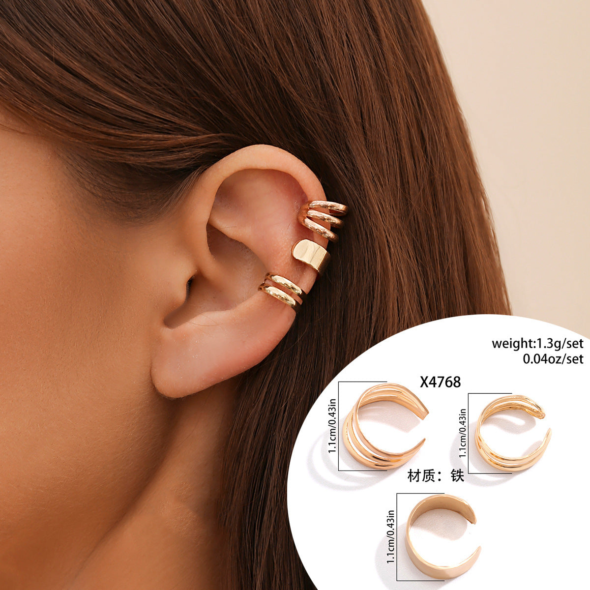 Retro Punk Geometric Drop Earrings in Alloy with Electroplated Finish for Women