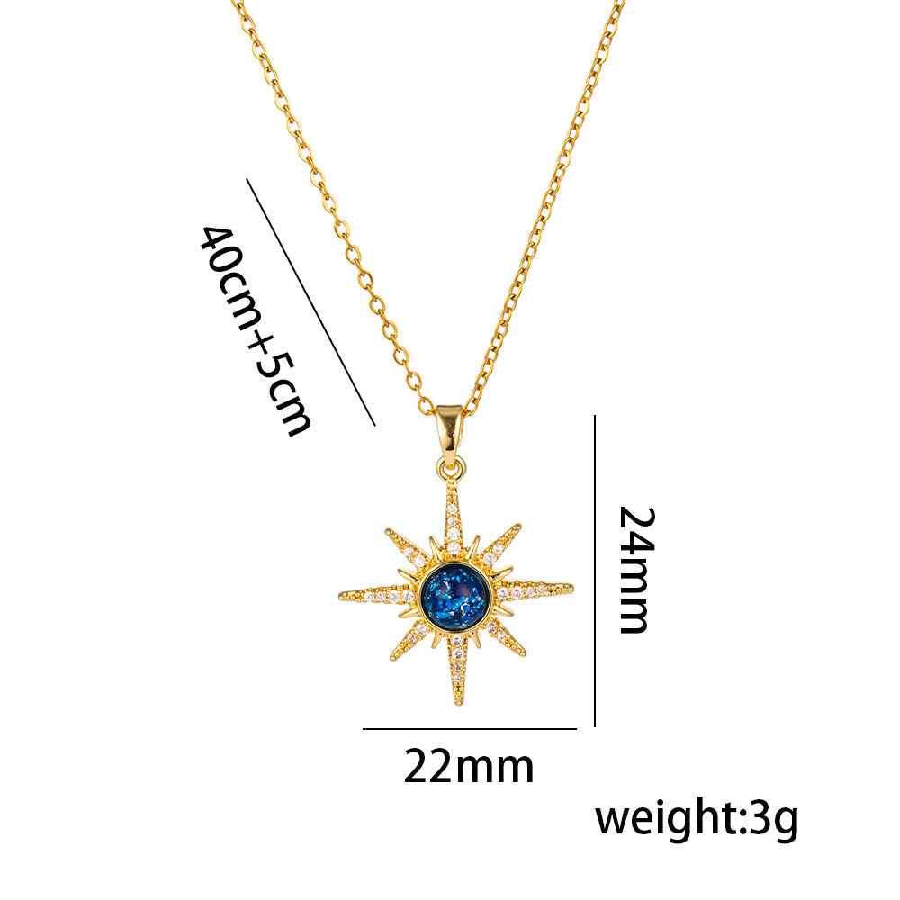 Collar con colgante minimalista de nudo de lazo de acero de titanio para mujer con cadena de serpiente chapada