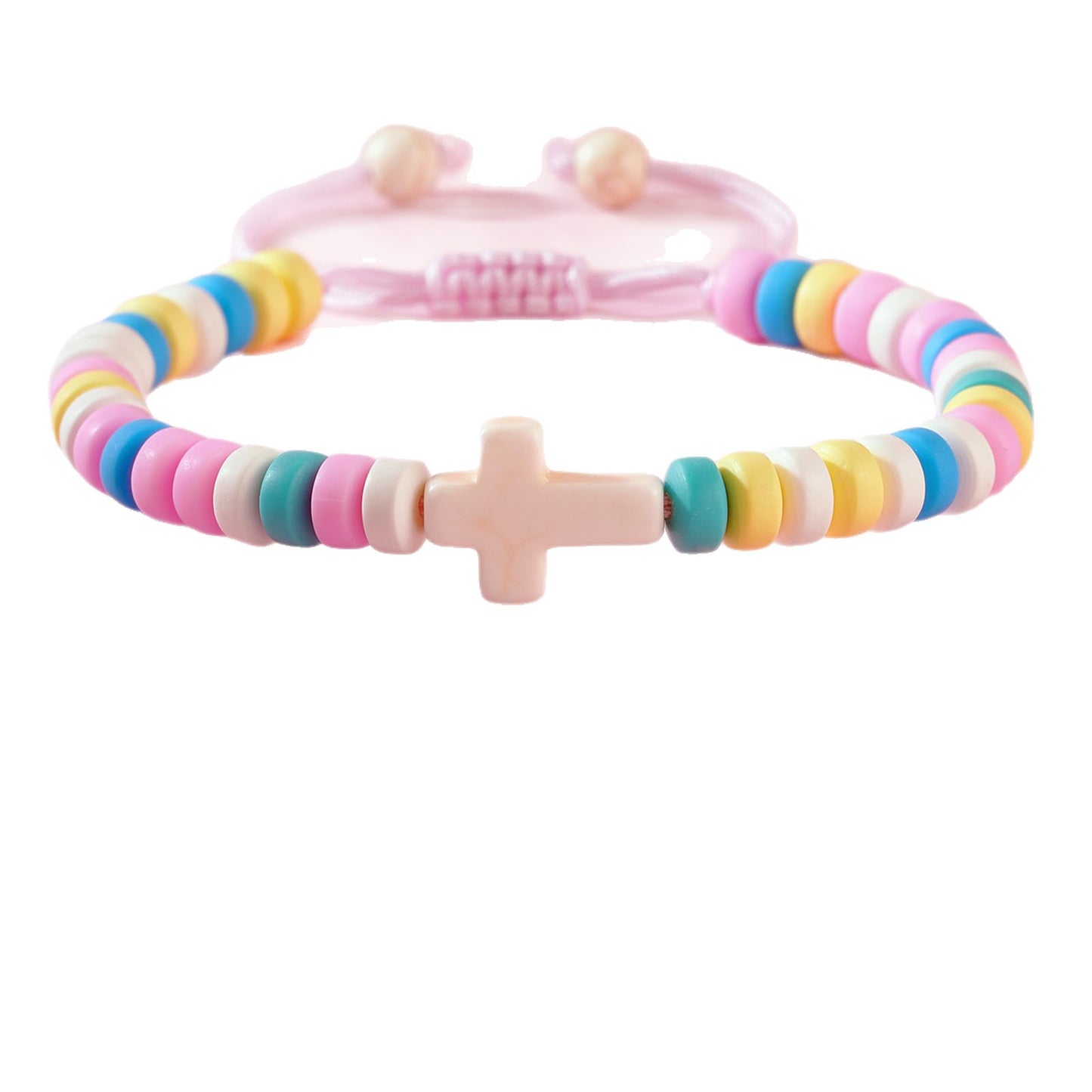 Bohemian Sweet Cross Turquoise Beaded Bracelet for Kids