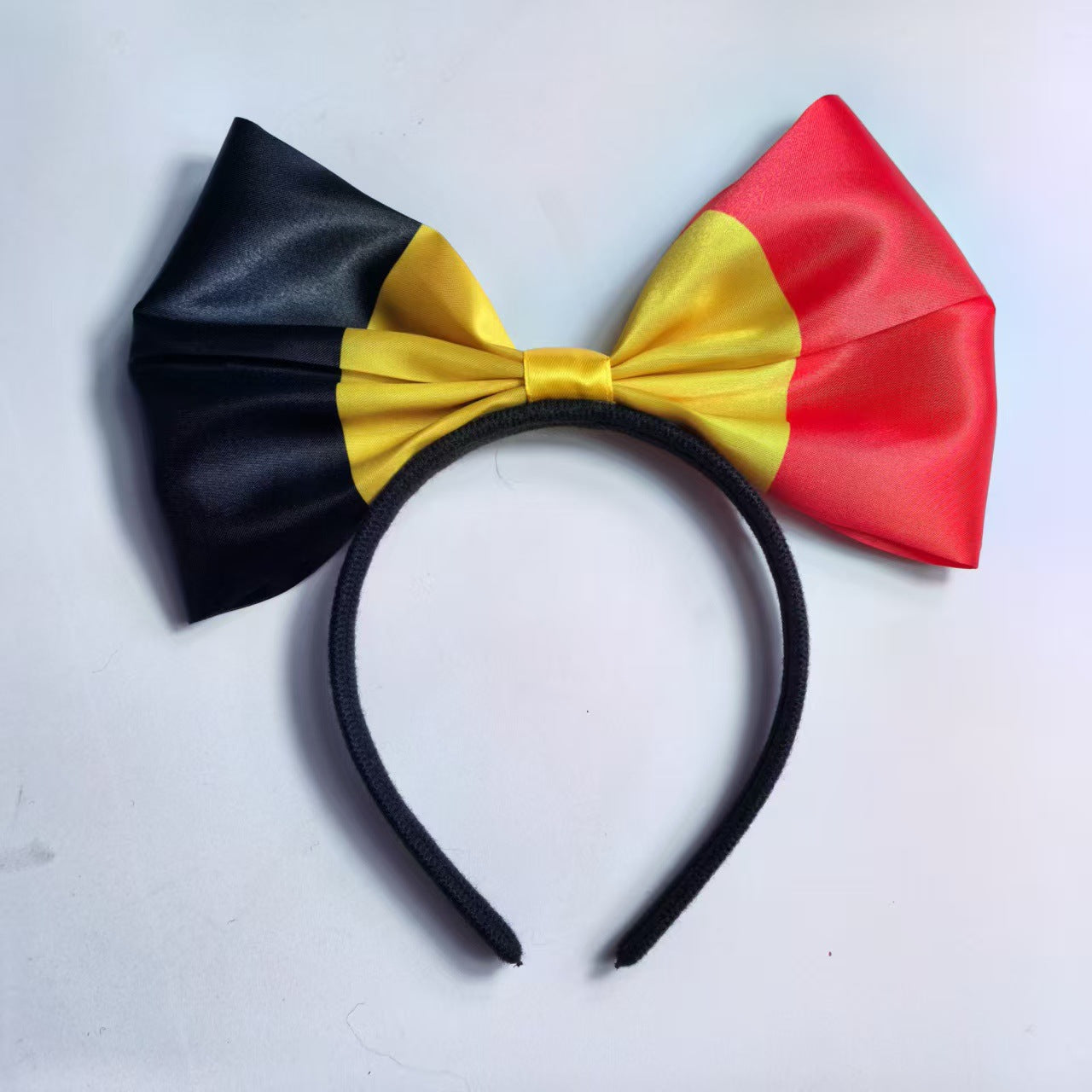 World Cup National Flag Bow Headband Resin Hair Accessory for Soccer Party