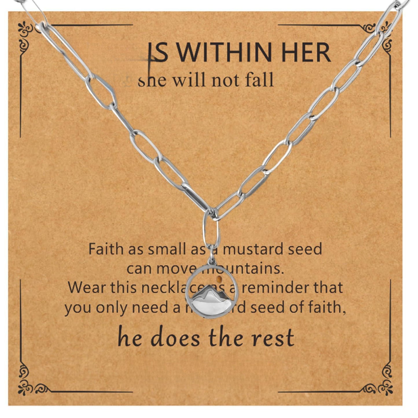 Sweet Oval Geometric Floral Stainless Steel Plated Necklace Unisex Cable Chain