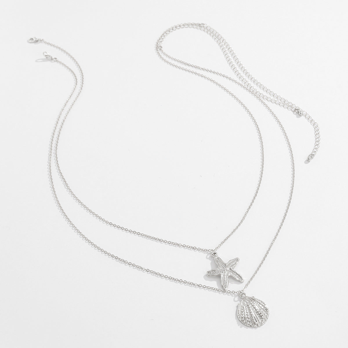 Casual Matte Alloy Starfish Pendant Body Chain for Women
