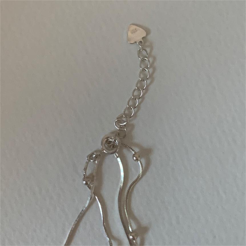 Cavigliera a maglie a serpente in argento sterling S925 a forma di stella minimalista con finitura placcata
