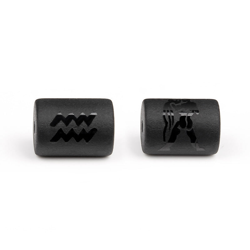 Matte Square Glass Zodiac Charm Bar