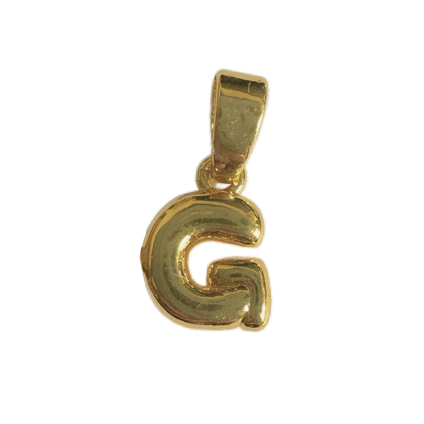 18K Gold Plated Letter Pendant Brass
