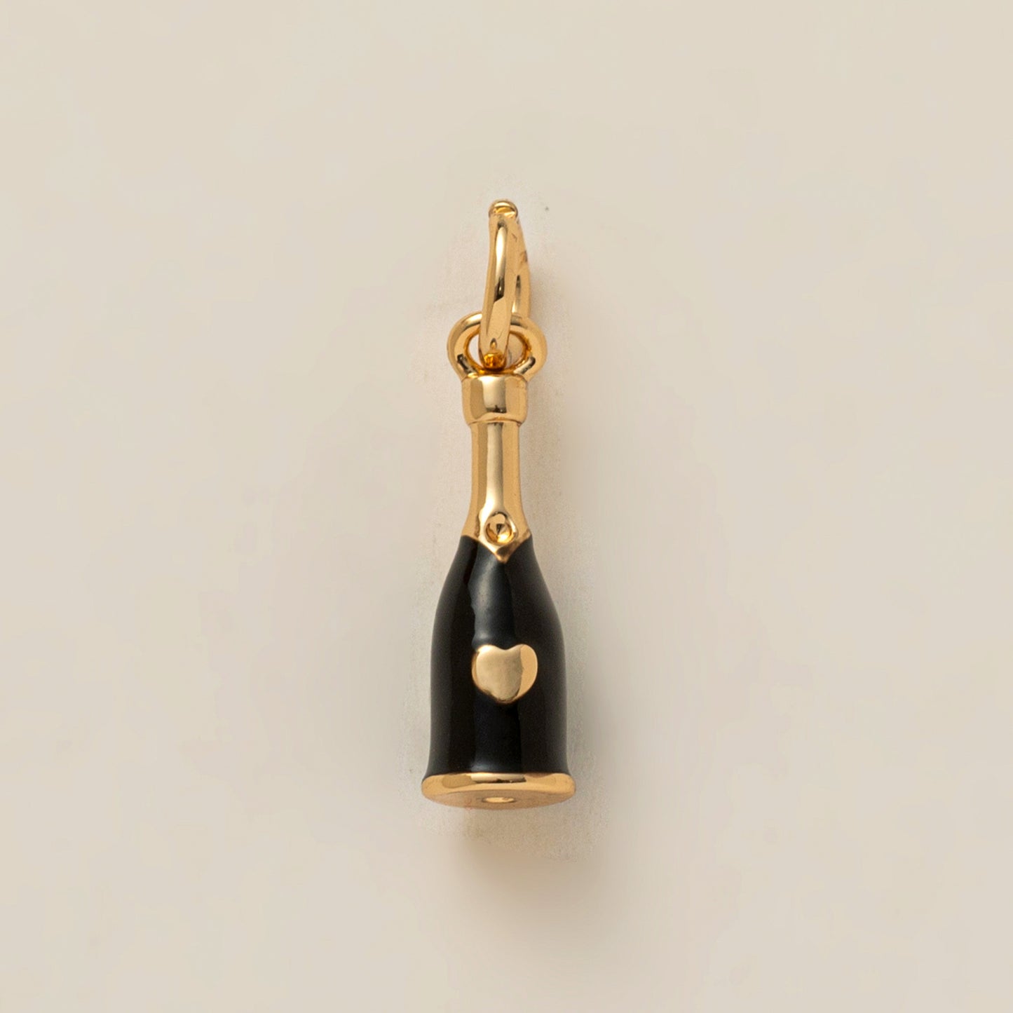 Vintage Heart Brass Plated Charm Bar