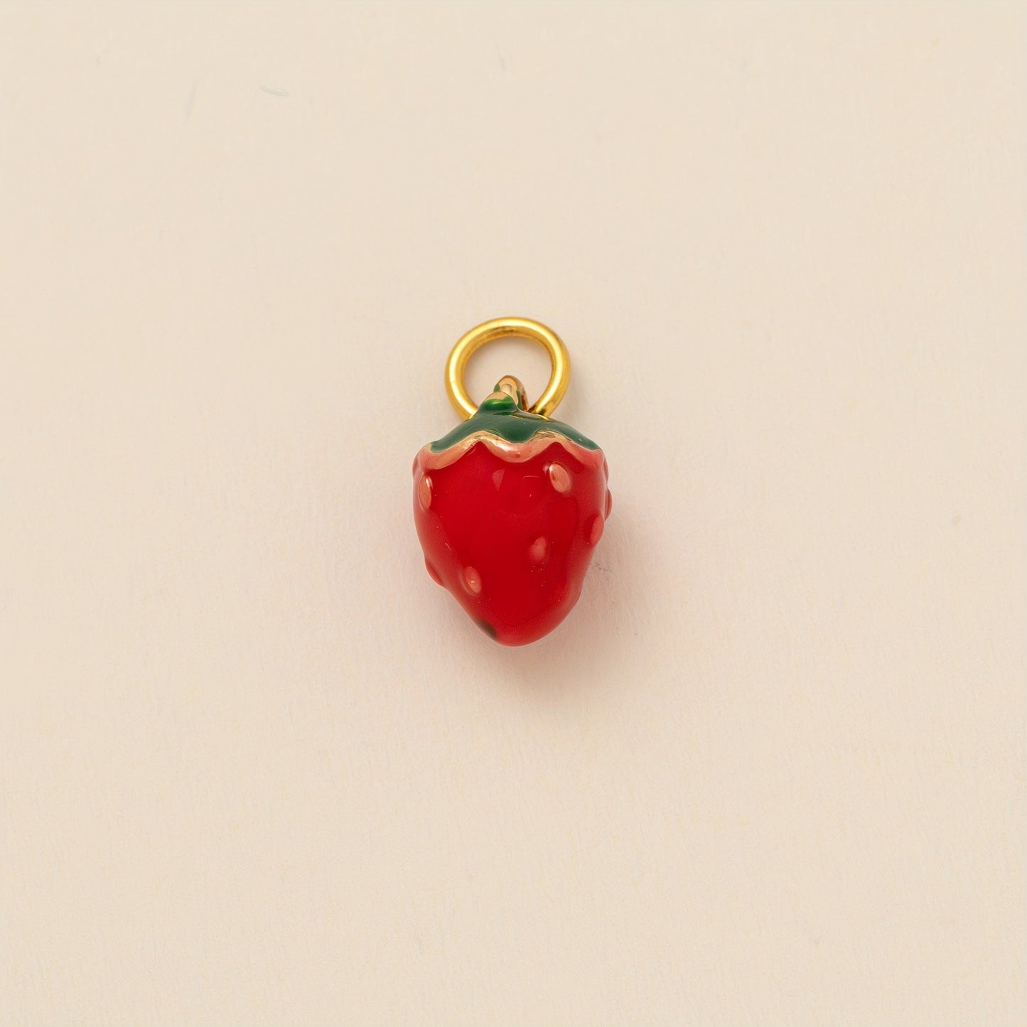 Minimalist Floral Print Brass PVD Plated Charm Bar