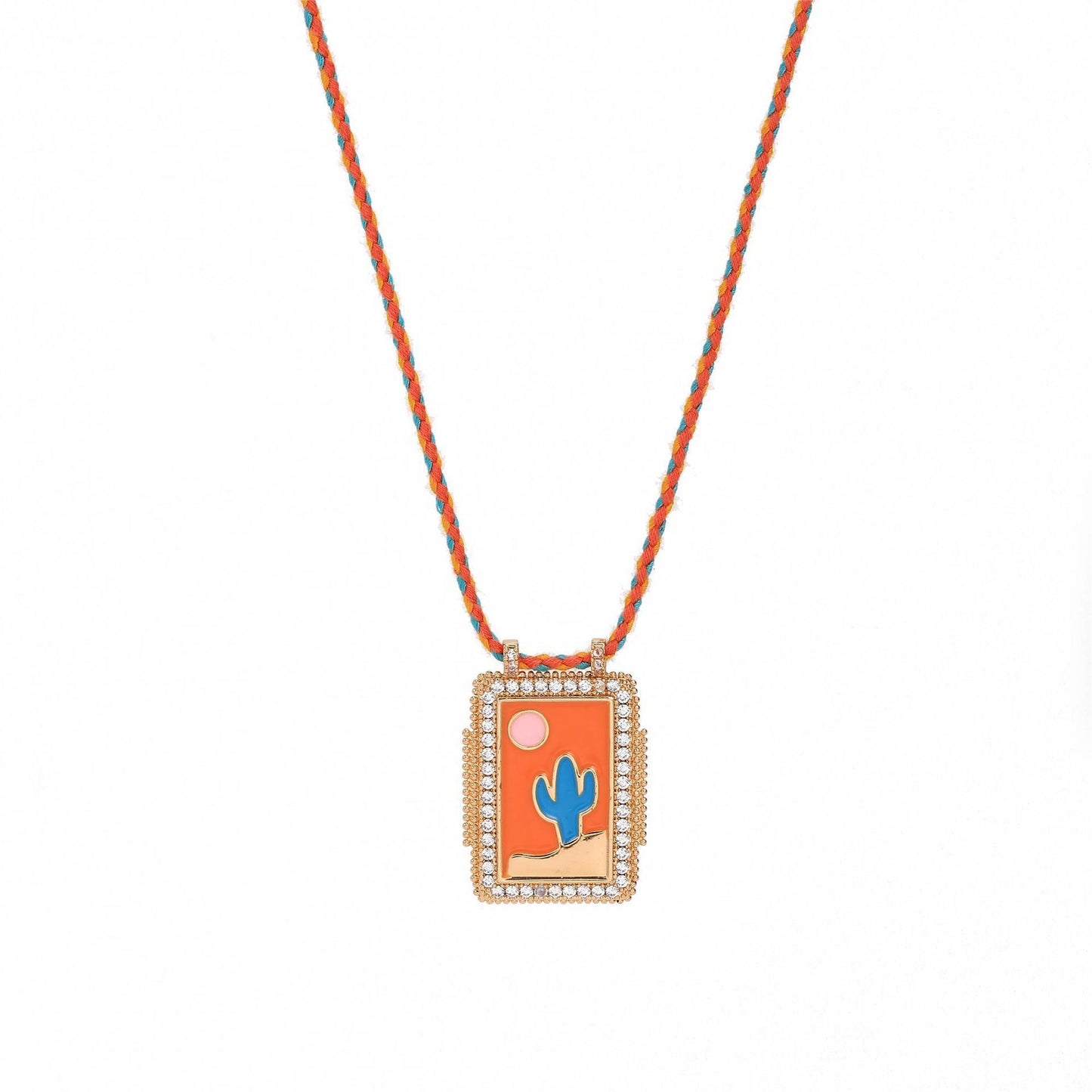 Bohemian Style Vintage Sun Moon and Evil Eye Pendant Necklace for Women with Copper Heart Charm and Star Motifs on Standard Chain