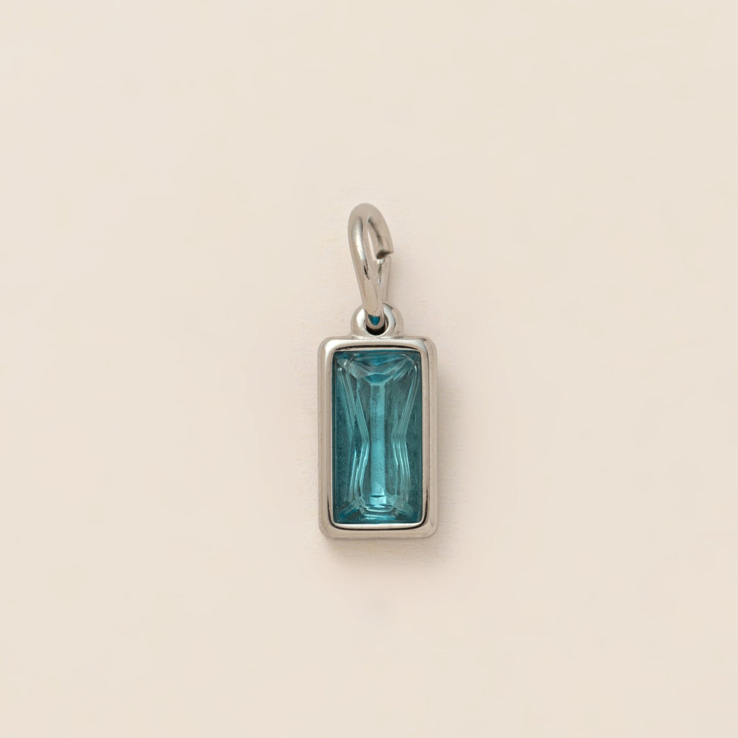 Minimalist 18K Gold Plated Round Square Geometric Gemstone Pendant Necklace for Unisex