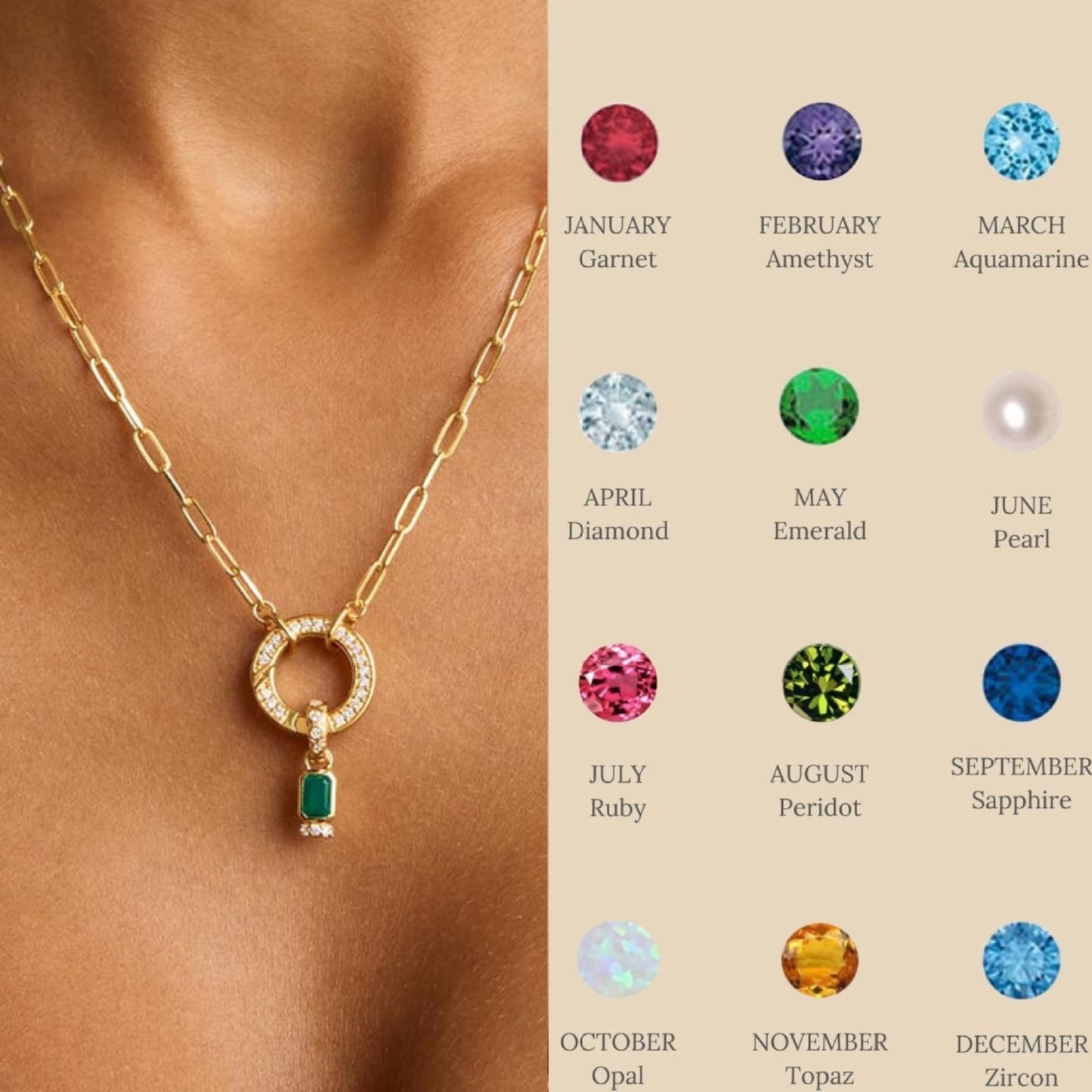 Minimalist Geometric Round Square Brass Plated Pendant Charm Bar with Openable Clasp