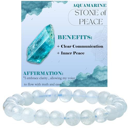 8mm Natural Agate and White Turquoise Round Beaded Stretch Bracelet Unisex Geometric Handmade Jewelry