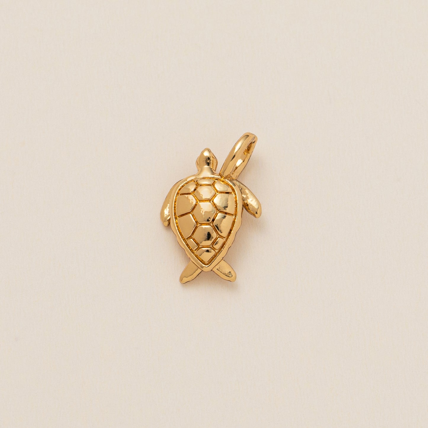 Minimalist Plated Brass Heart Charm Bar