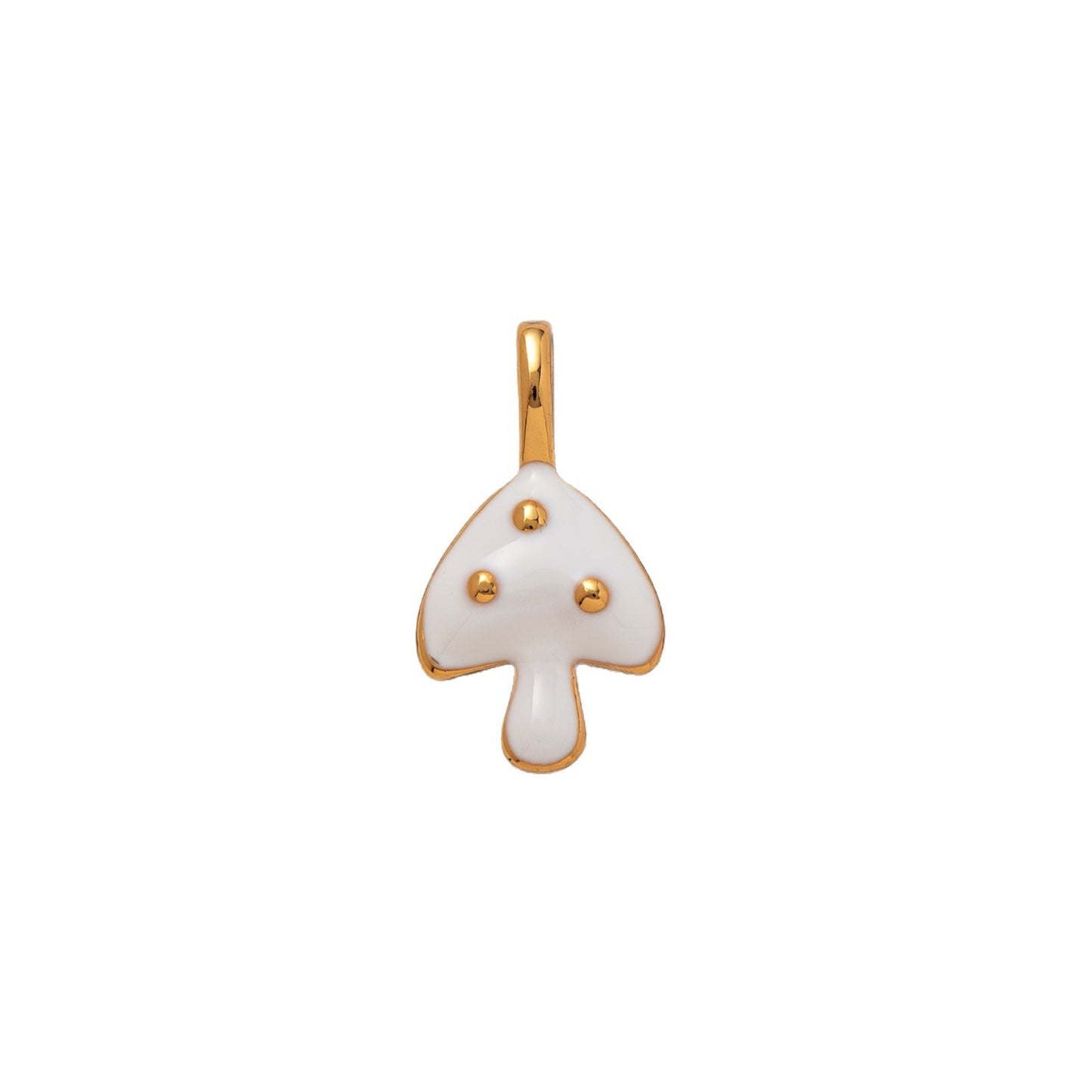 Minimalist Floral Pattern Brass PVD Plated Charm Bar