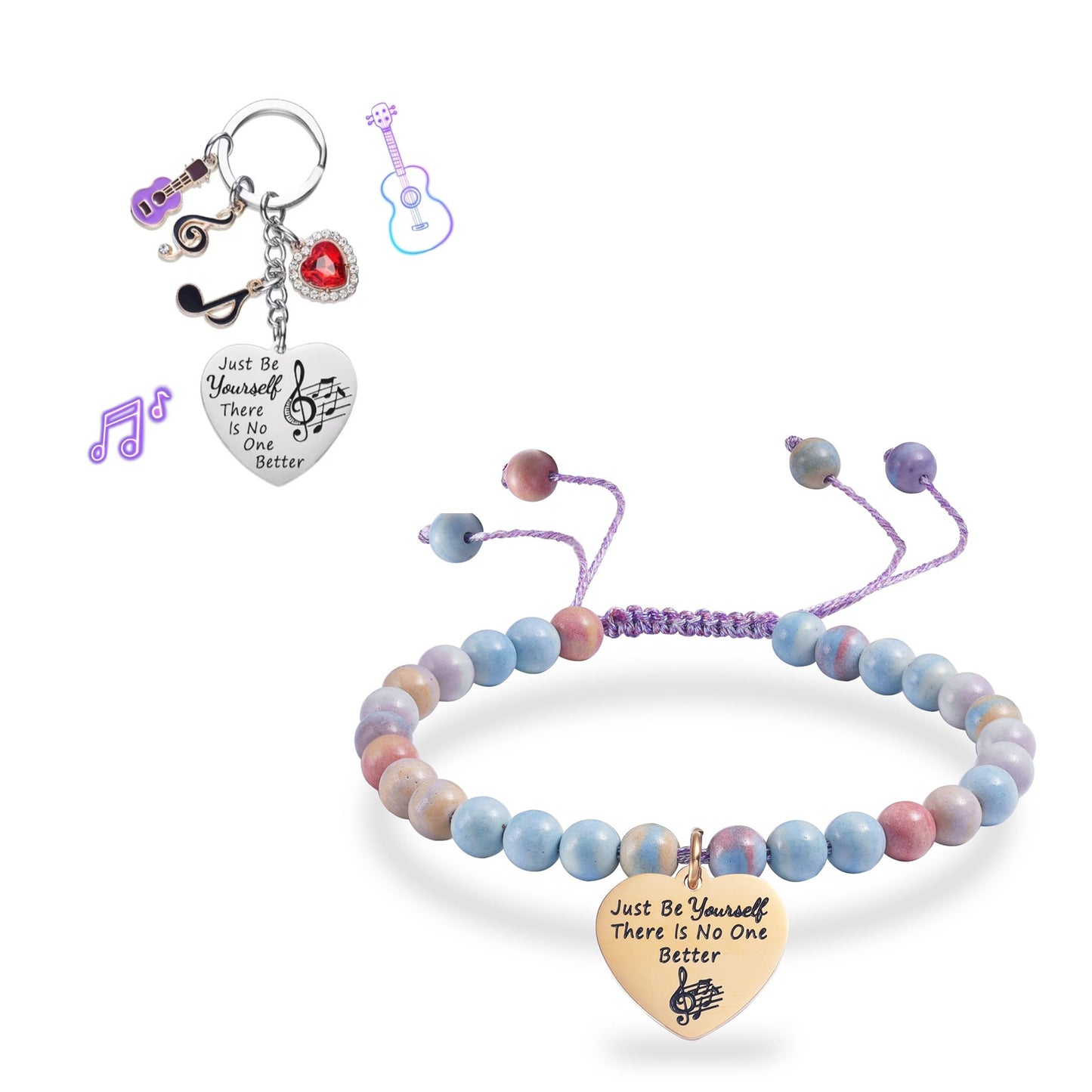 Heart Shaped Plated Titanium Steel Bracelet Unisex
