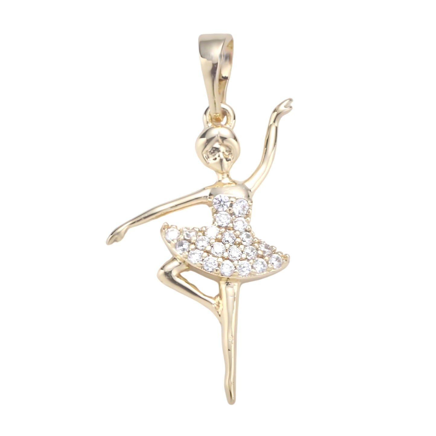 Vintage Cartoon Animal Brass 18K Gold Plated Drip Oil Pendant Charm Bar