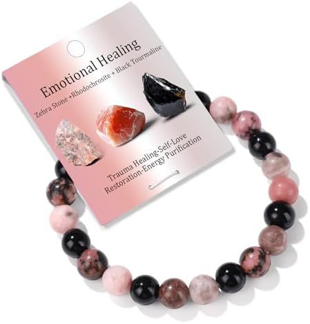 Natural Crystal Round Beads Bracelet Amethyst Tiger Eye Multi-layer Gemstone Handmade Jewelry